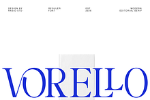 Vorello Modern Editorial Serif Font