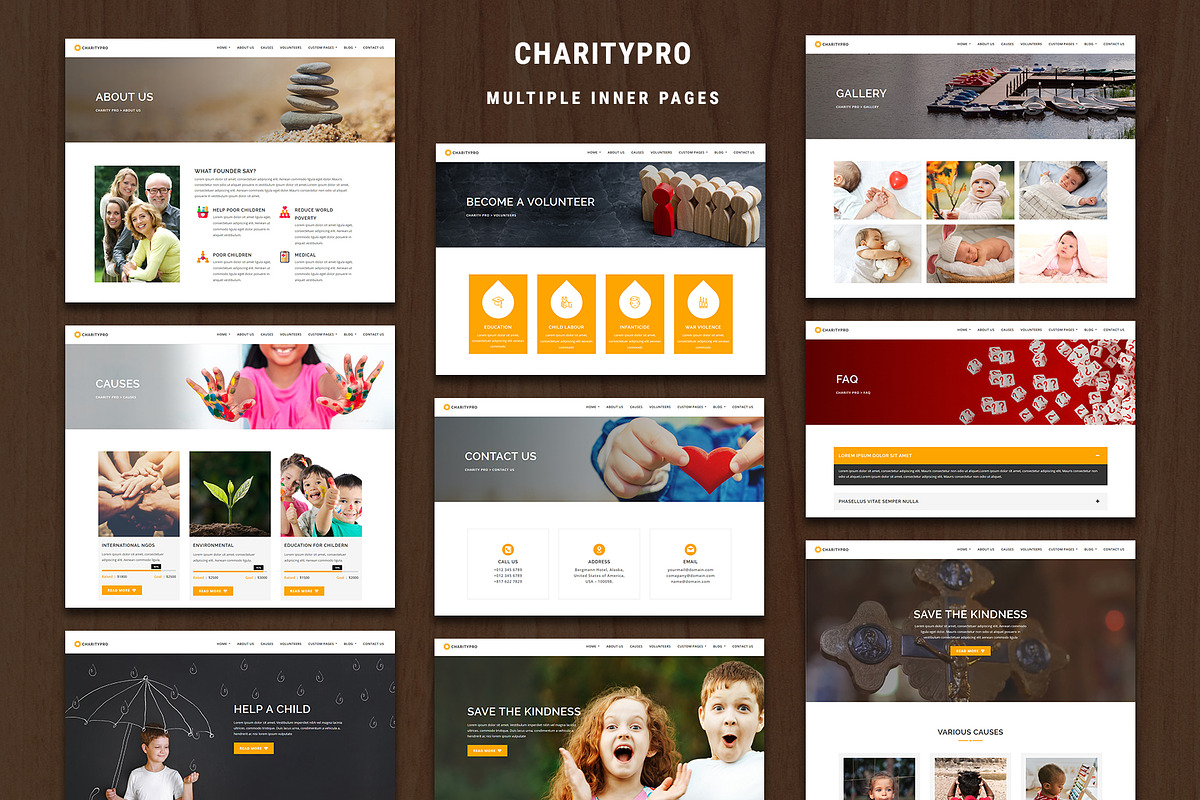 Charitypro – Charity WordPress Theme, a WordPress Template by Pennyblack Templates (Photo 3 of 3)
