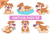 Set of Cartoon Dogs 02. Clipart., an Animal Illustration by KENO Mascots (Thumbnail 1 of 7)