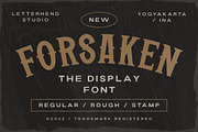 Forsaken - Display Font, a Blackletter Font by Letterhend Studio (Thumbnail 1 of 8)