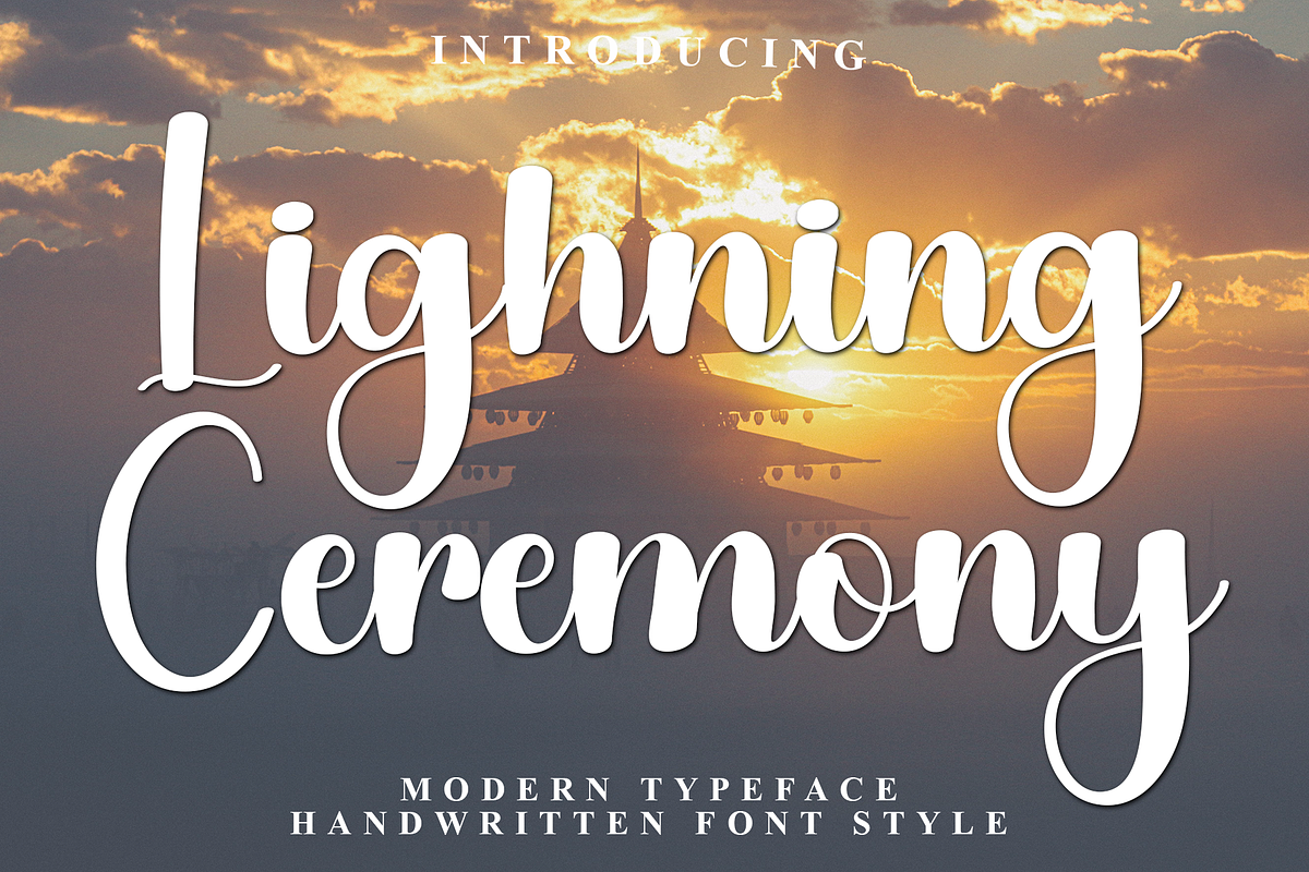 Lighning Ceremony, a Handwritten Font by InermediaSTUDIO (Photo 1 of 7)