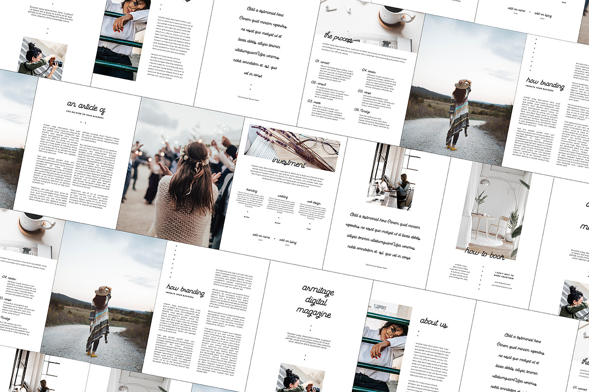 Armitage Digital Magazine Template, a Magazine Template by Christie Evenson (Photo 7 of 9)