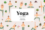 Yoga Poses Illustrations with Names, an Object Graphic by Rose Design (Thumbnail 1 of 13)