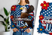 250th Anniversary Celebration Eagle, a Decorative Illustration by Sharon Schwalbe (Thumbnail 2 of 4)