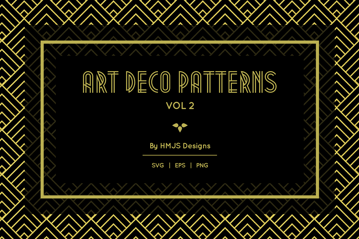 Art Deco Patterns, Vol 2, a Pattern Graphic by HMJS Designs (Photo 4 of 8)