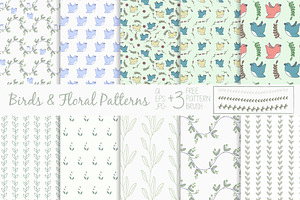 Birds & Floral Patterns
