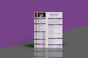 Modern & Minimal Resume Template, a Print Template by Annudesign (Thumbnail 4 of 8)