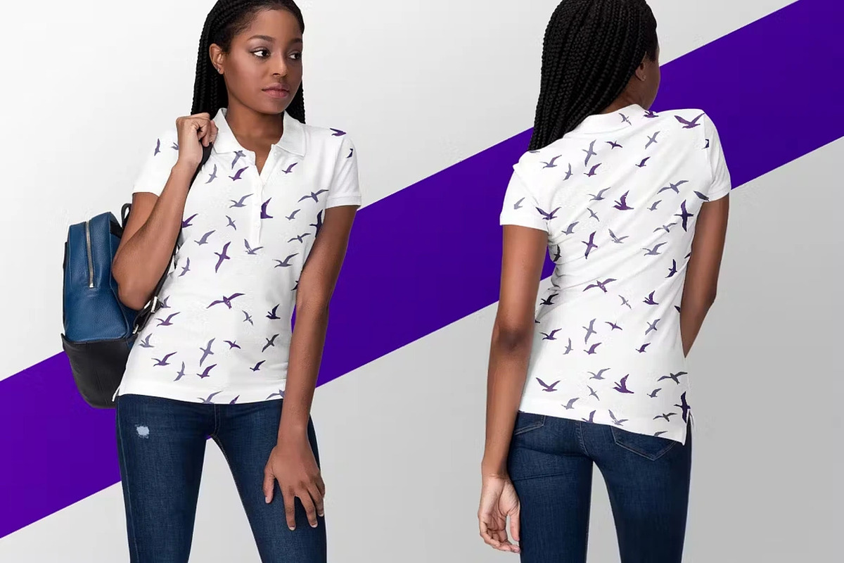 Female Apparel Mockup Template Set, a Shirt Mockup by PaperMoon (Photo 5 of 5)
