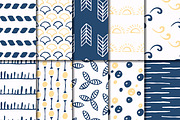 Mediterranean 30 hand drawn patterns, a Pattern Graphic by SiDesign (Thumbnail 6 of 8)