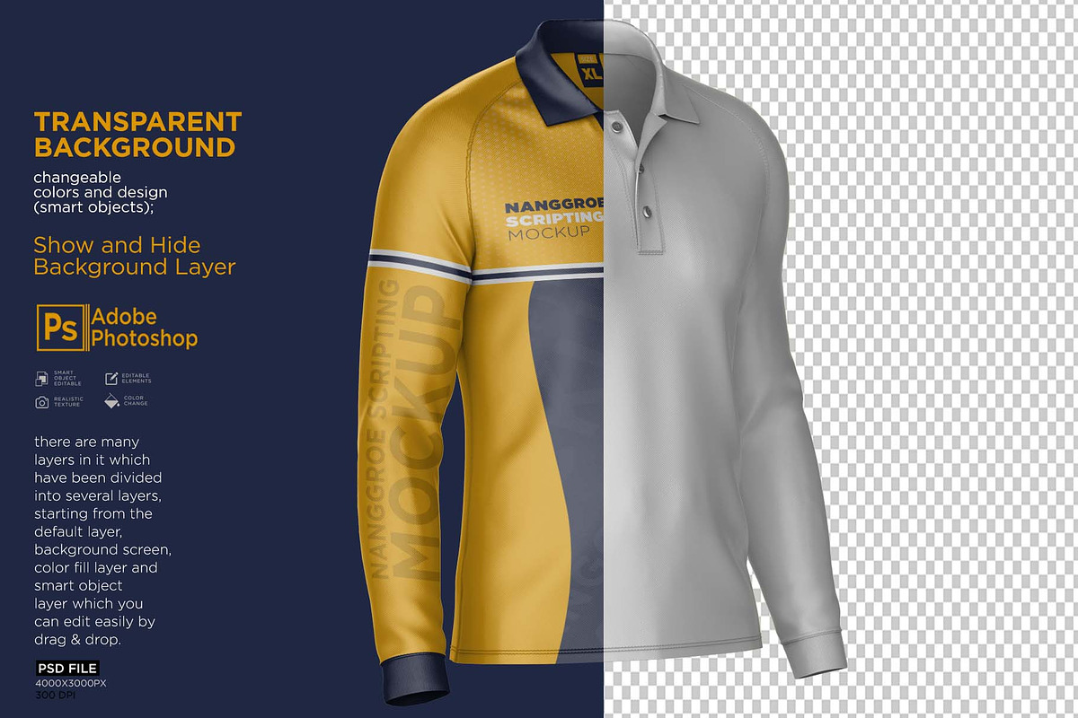 Polo T-Shirt Raglan Mockup, a Hoody Mockup by Nanggroe Scripting (Photo 7 of 7)