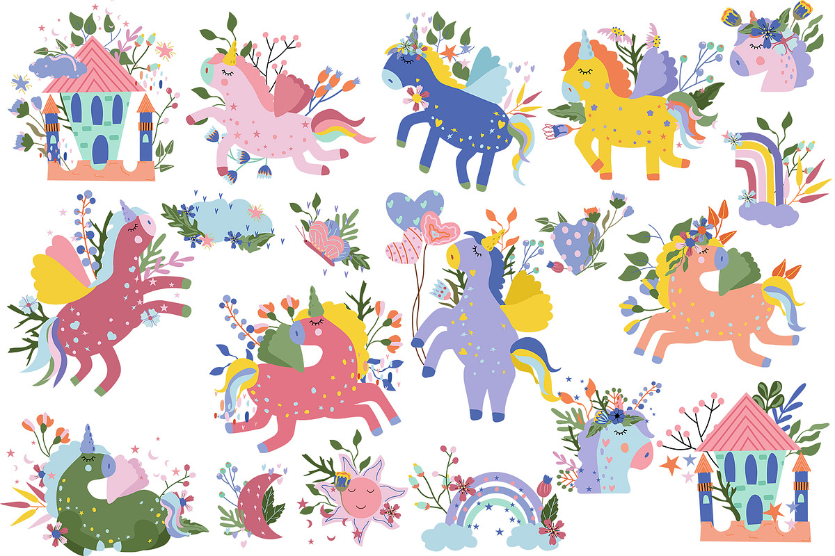 Magical Unicorns, big collections, an Animal Illustration by Usis (Photo 8 of 22)