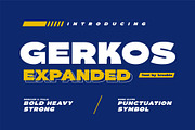 GERKOS EXPANDED, a Font by Kreabie (Thumbnail 1 of 7)