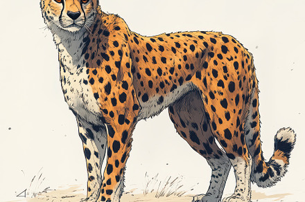 Majestic Cheetah in African Savanna, an Animal Photo by Pixeness