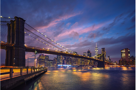 View on Brooklyn bridge and, an Architecture Photo by sborisov