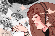 Manga ornament ipad procreate brush, a Brush Add-On by Meisanmui (Thumbnail 2 of 5)