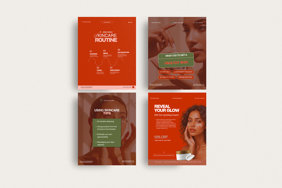 Skincare coach - Instagram Templates, a Social Media Template by My Template Studio (Photo 13 of 25)