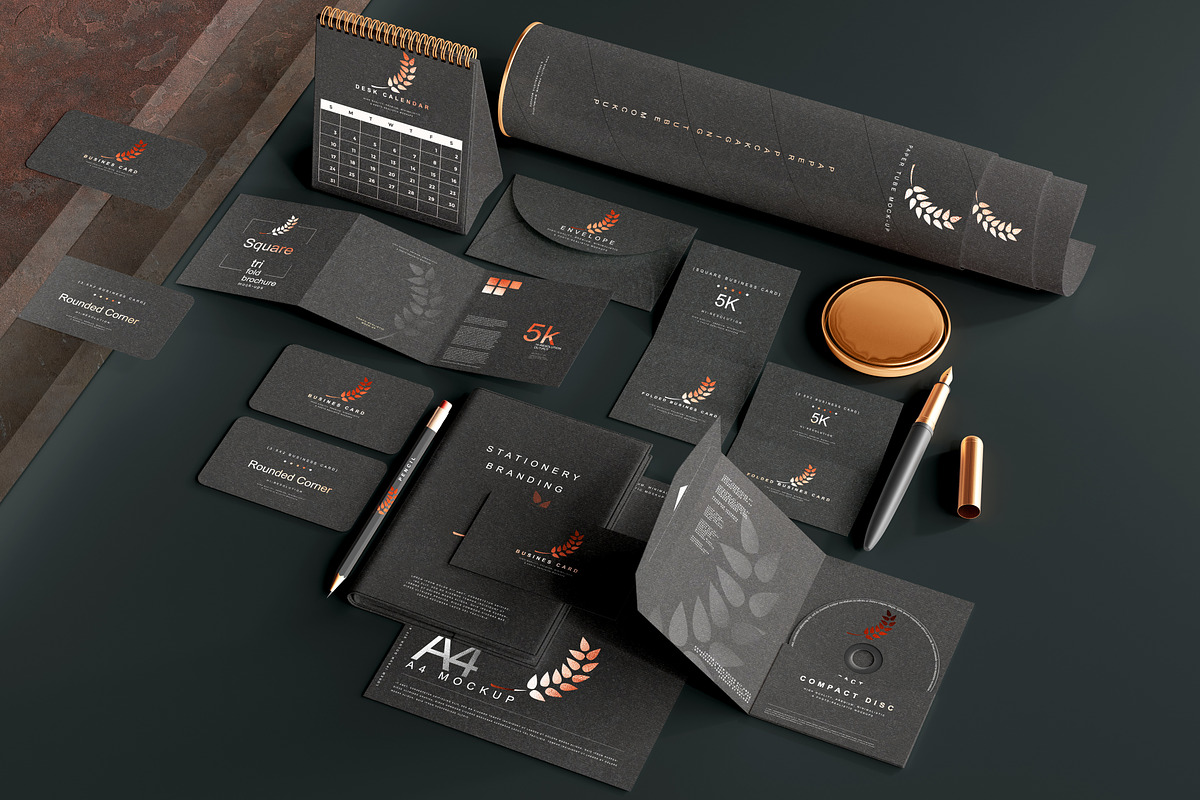 Stationery Branding Mockup Bundle, a Packaging Mockup by pmvch (Photo 2 of 120)