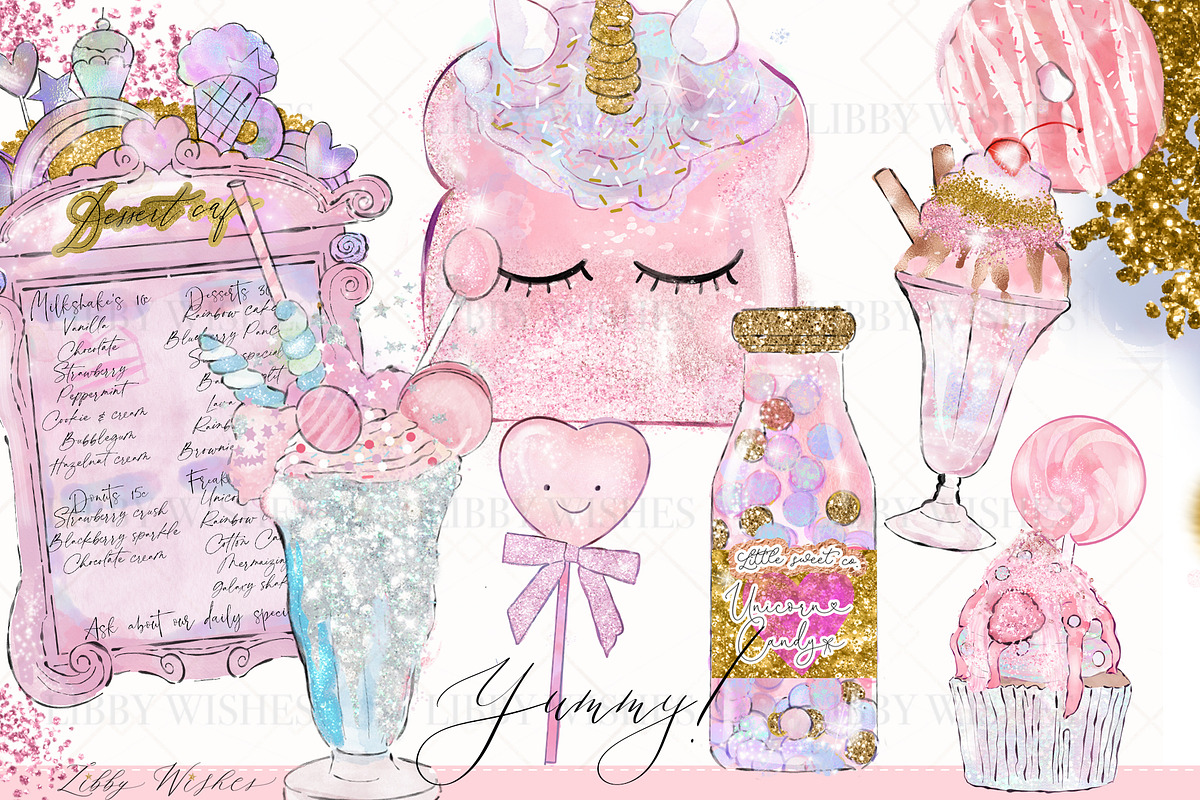 Sweet cafe Watercolour illustrations, an Illustration by Libby Wishes (Photo 5 of 13)