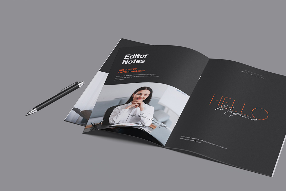 A4 Magazines Mockup, a Books & Magazine Mockup by graphicstory (Photo 3 of 4)