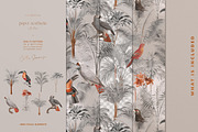 Tropical Birds Luxury Pattern, a Pattern Graphic by paper aesthetic (Thumbnail 4 of 7)