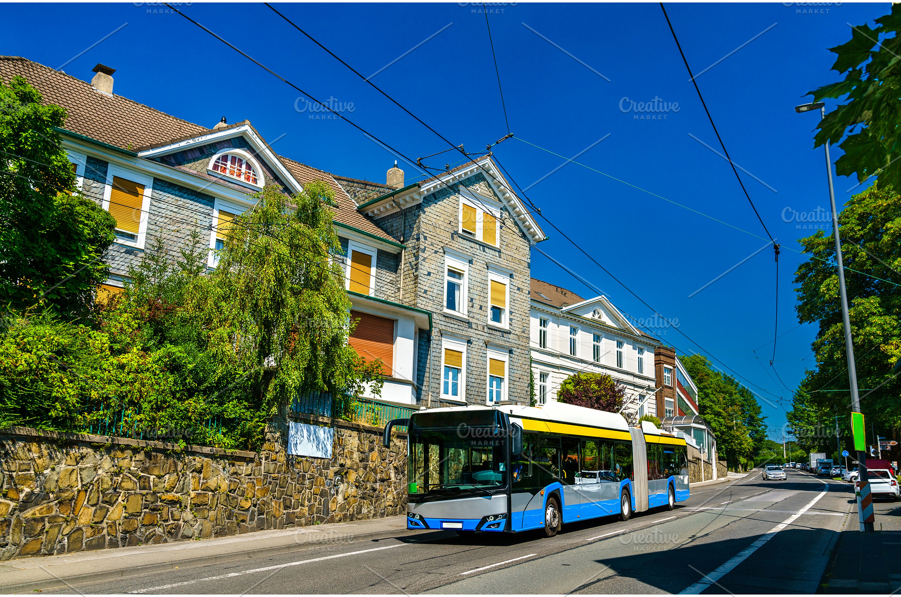 Trolleybus in Solingen, Germany, a Transportation Photo by Leonid Andronov
