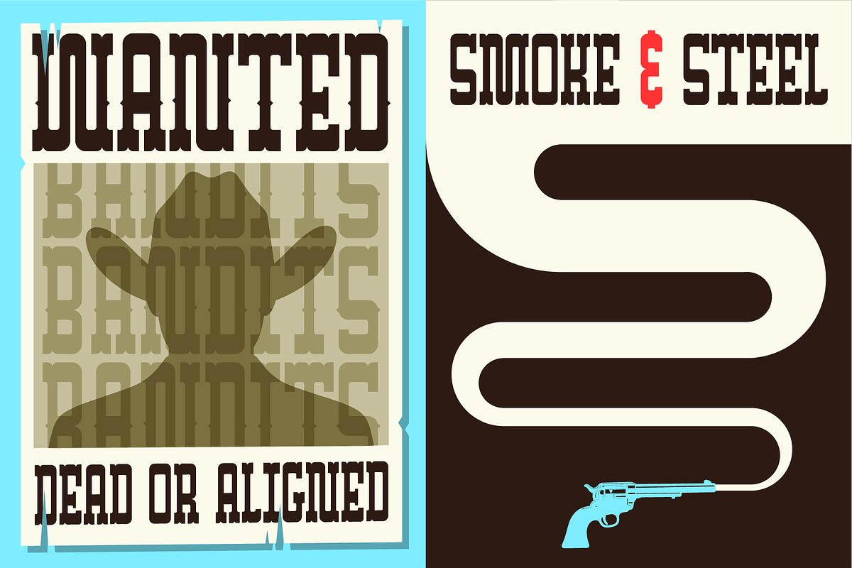 BANDITS - Western Slab Serif, a Slab Serif Font by JackType (Photo 5 of 11)