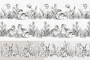 Happy Easter (cute animals), an Animal Illustration by Elena_Sedova (Thumbnail 6 of 14)