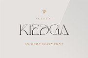 Kiedga Font | Sleek Serif font, a Serif Font by WhymoreArt (Thumbnail 1 of 8)