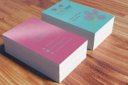 Flower Shop Business Card 2 Colors, a Business Card Template by felicidads (Thumbnail 2 of 4)