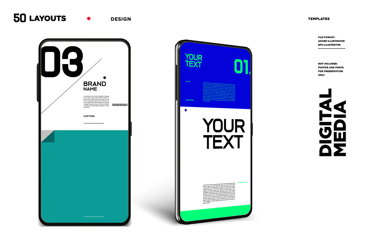 50 Modern Style Design Layout, a Magazine Template by singpentinkhappy (Photo 8 of 8)