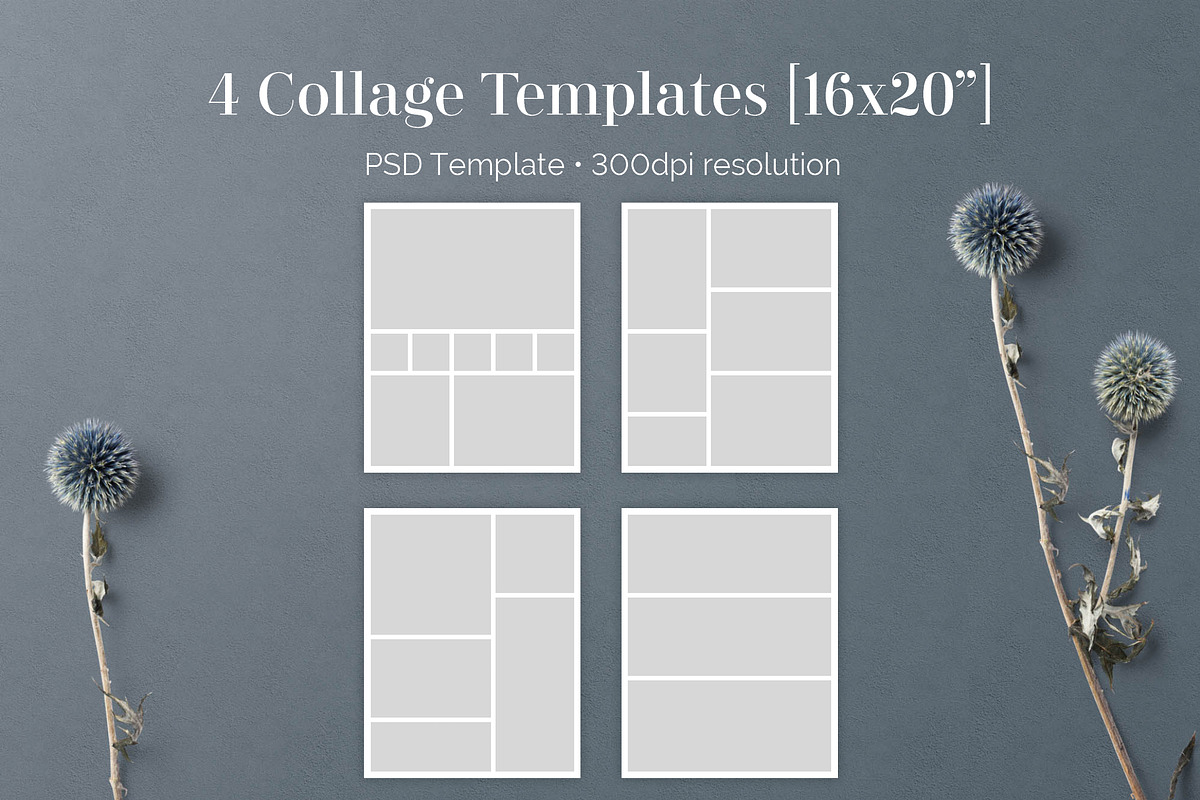 16x20 PSD Photo Storyboard Template, a Templates & Theme by Paperweight Memories (Photo 1 of 5)