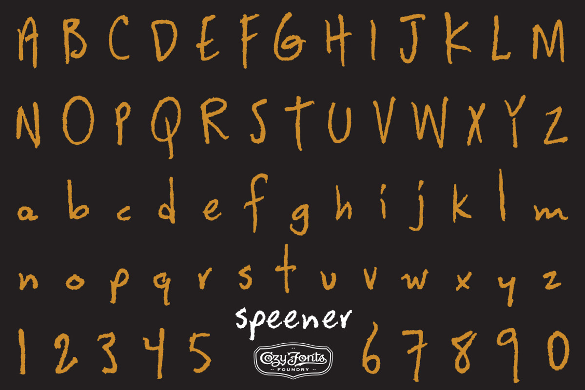 Speener, a Font by CozyFonts Foundry (Photo 2 of 5)