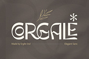 Corgale - Elegant Sans, a Sans Serif Font by ErgibiStudio (Thumbnail 1 of 10)