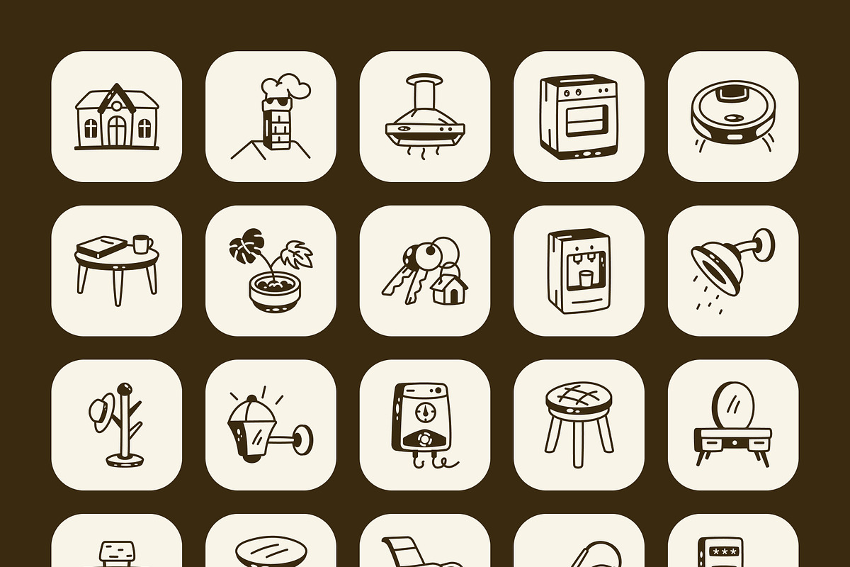 House Doodle Icon, a Solid Icon by Vectors Market (Photo 7 of 8)