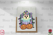 Rainbow Pastel Ghost Halloween PNG, a Graphic by Moss Rose (Thumbnail 2 of 3)