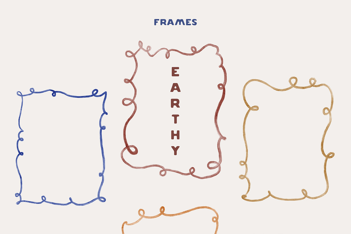 Handmade Earthy Frames & Backgrounds, an Object Graphic by Lana Elanor (Photo 16 of 16)