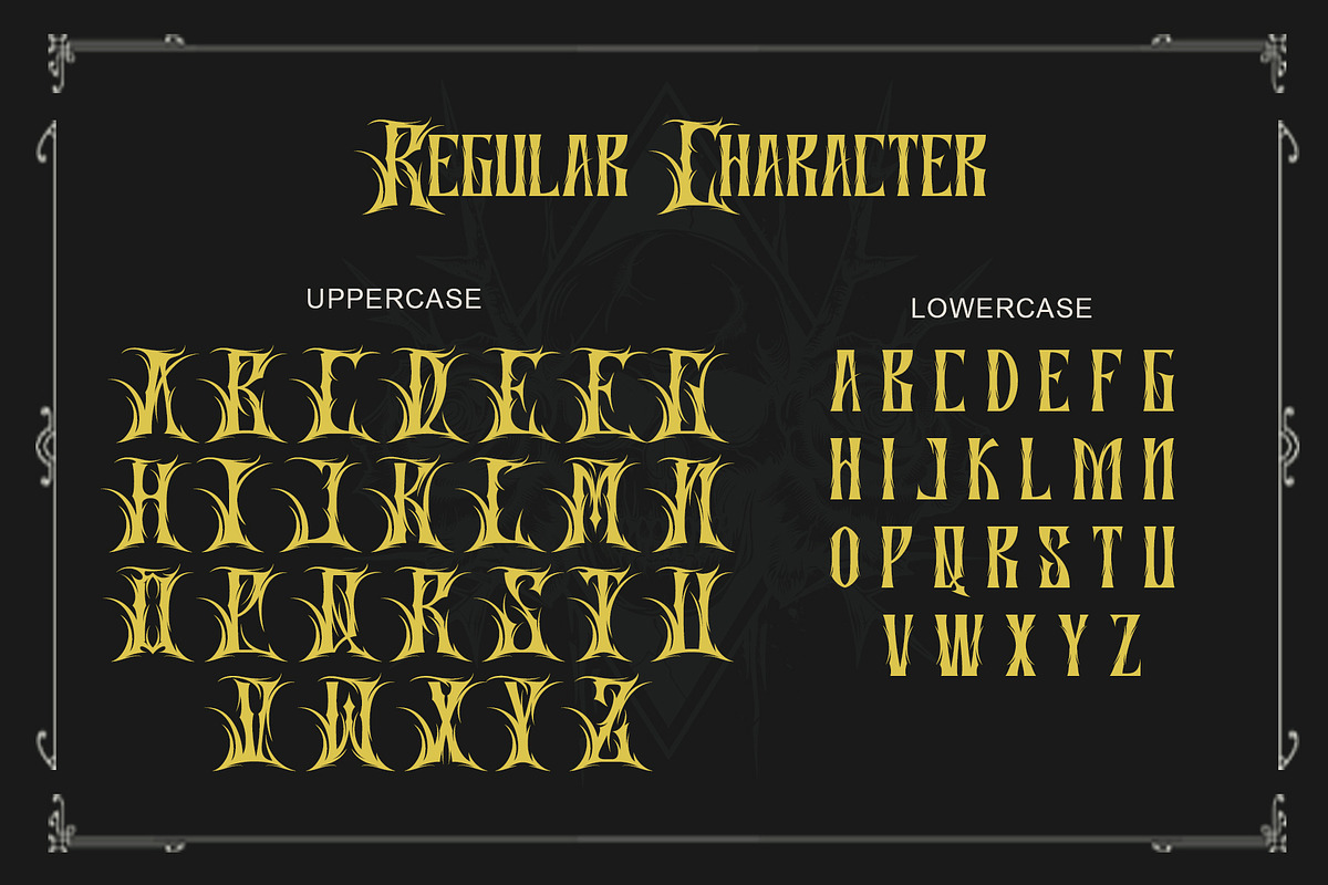 Zorvex – Heavy Metal Logo Font, a Blackletter Font by Letterara (Photo 10 of 15)