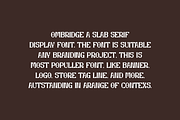 Ombridge - Slab Serif Font, a Slab Serif Font by Iqsiart Studio (Thumbnail 2 of 9)