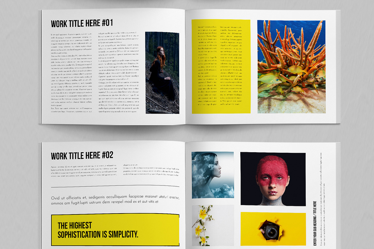 Minimalist Portfolio Template, a Brochure Template by ContestDesign (Photo 3 of 5)
