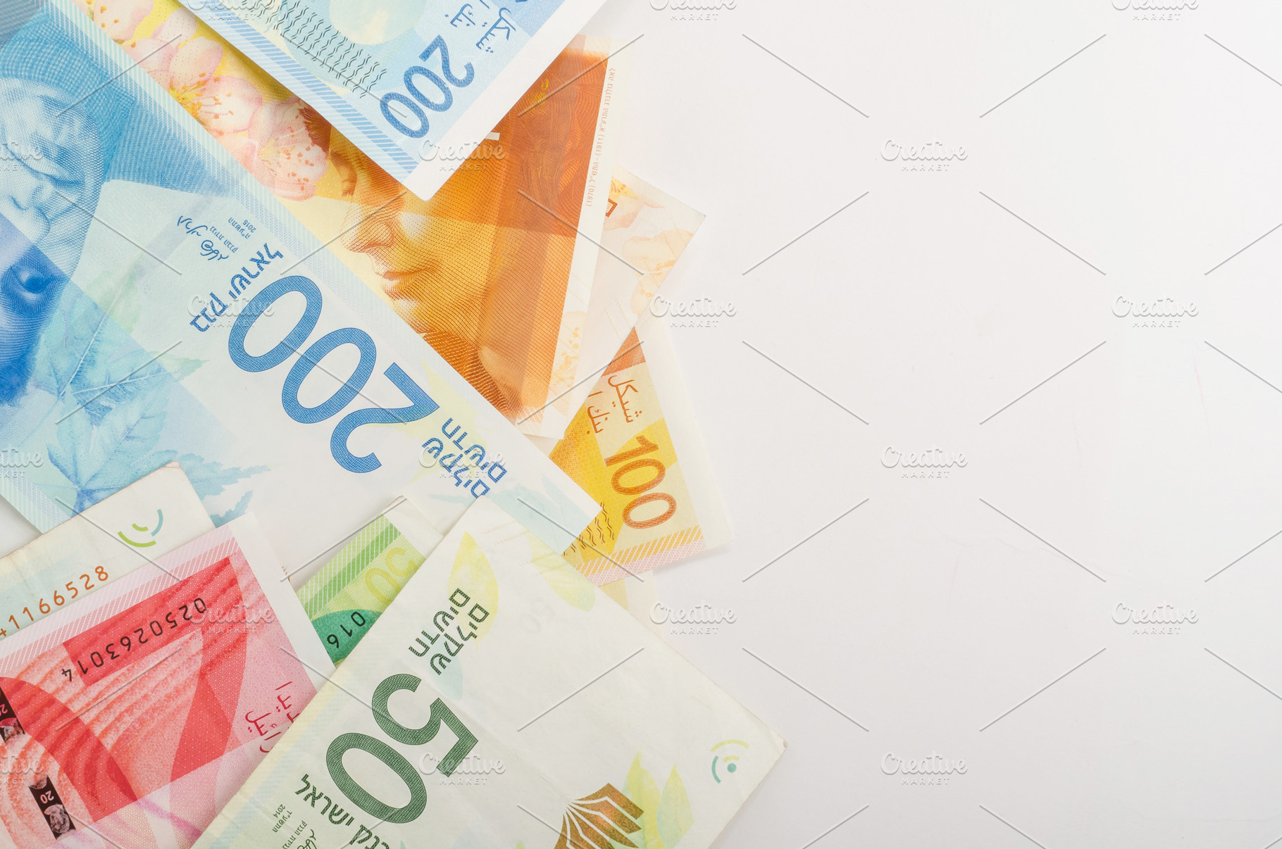 Israeli bills stock picture, a Business Photo by The LUV Stock Photos