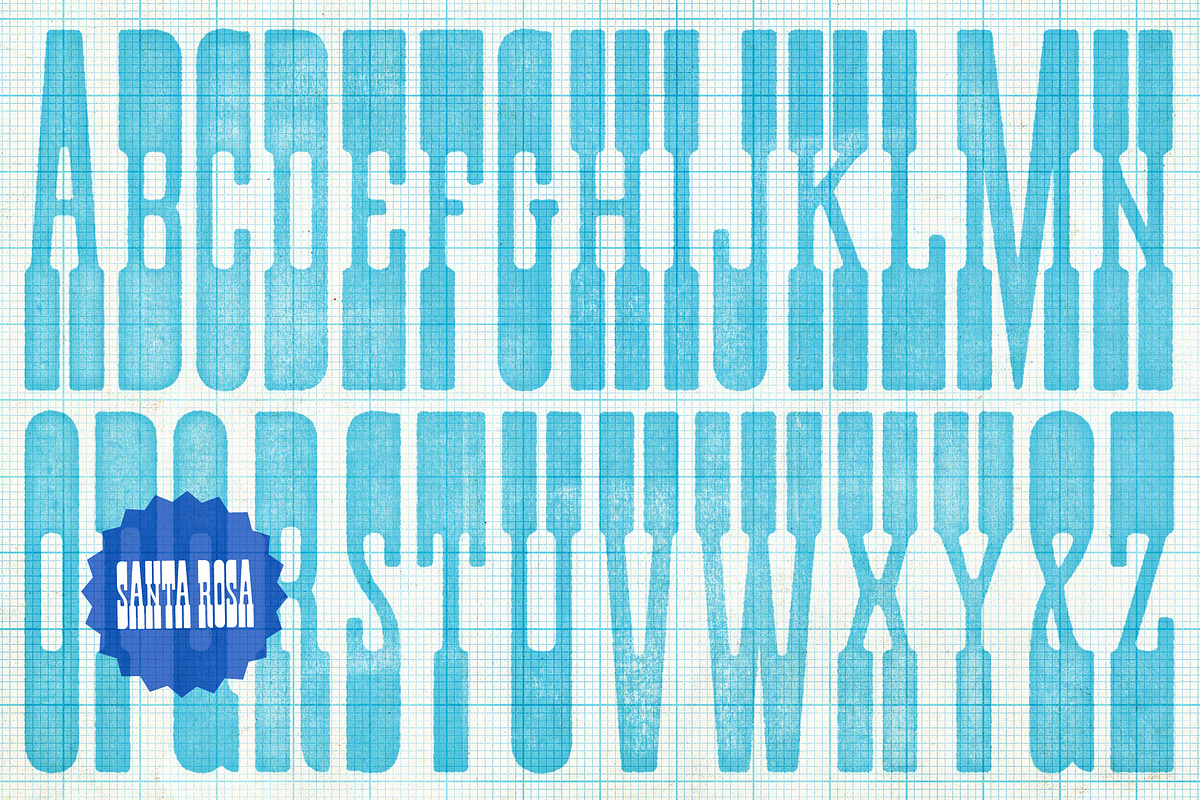 Santa Rosa Vintage Font Duo, a Sans Serif Font by Molly Suber Thorpe (Photo 13 of 15)