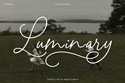 Luminary - Aesthetic Script Font, a Script Font by Inviline.co (Thumbnail 1 of 11)