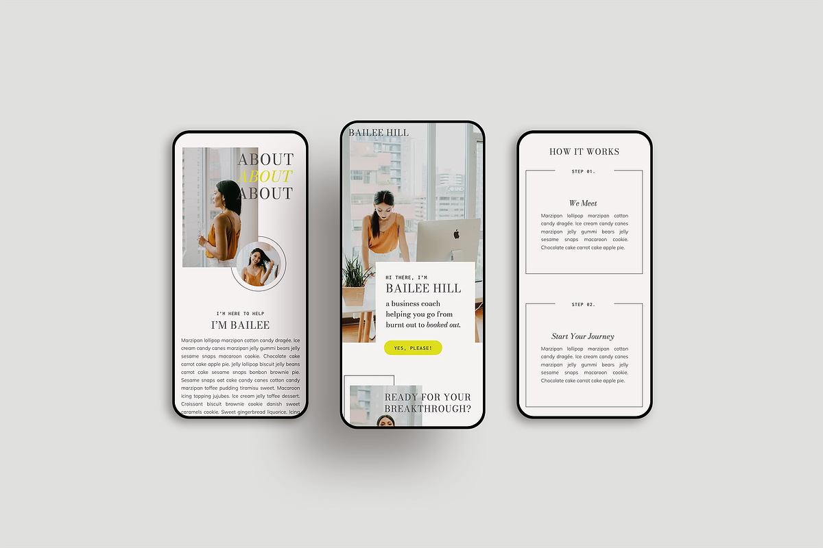 Bailee Hill Showit Template, a Websites & App Template by Amanda Scott Design Co. (Photo 3 of 8)
