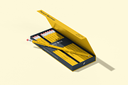 Pencil Box Stationery Packaging Mock, a Pens & Pencil Mockup by DSNA Mockup (Thumbnail 4 of 5)