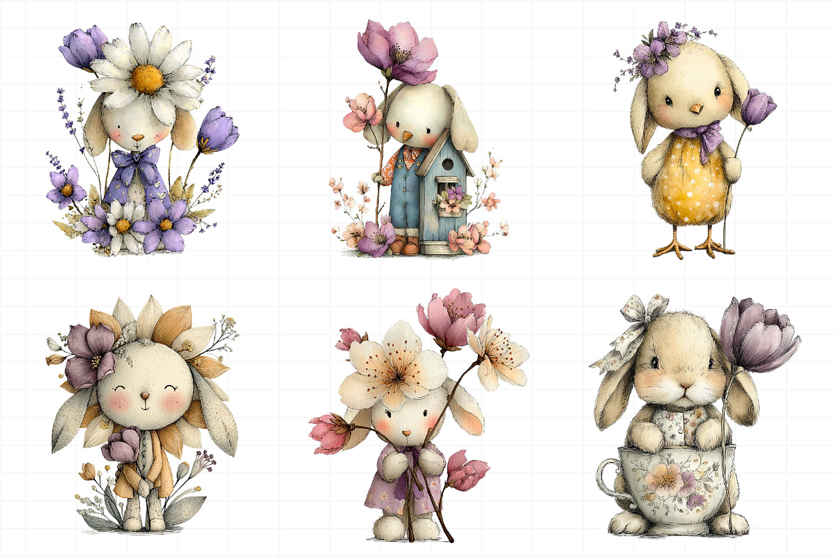 Whimsical Spring Clipart, an Illustration by Daily.Designs (Photo 6 of 8)