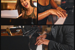 Pianists and singers photo collage composition, a Person Photo by DanFLCreativo