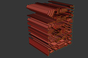 Molding Kitbash V1 - 128 Profile Set, an Architecture 3D Model by RoHo Productions (Thumbnail 18 of 28)