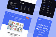 Social Media Marketing Web Design, a Wireframe Template by INSPR STD (Thumbnail 3 of 5)