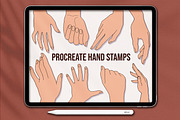 Procreate Hands Stamp Brushes, a Brush Add-On by SmuffizStudio (Thumbnail 1 of 3)
