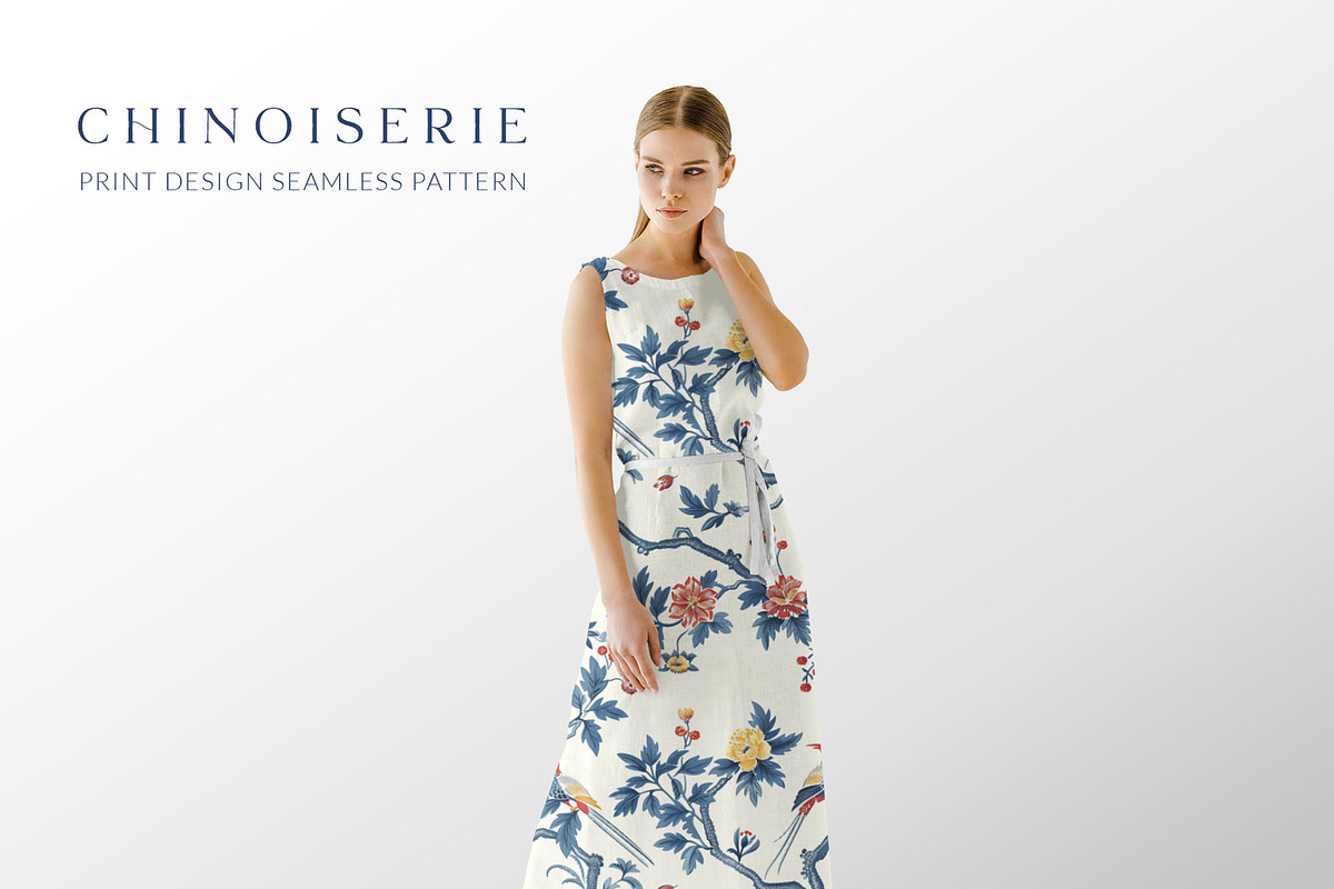 Chinoiserie Print Seamless Patterns, a Pattern Graphic by Olya Creative (Photo 20 of 20)